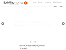 Tablet Screenshot of bodymindpilatesgr.com